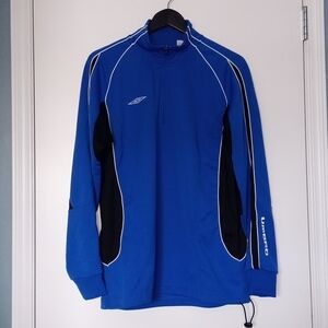 Umbro 3/4 Zippered Pull Over Long Sleeve Top